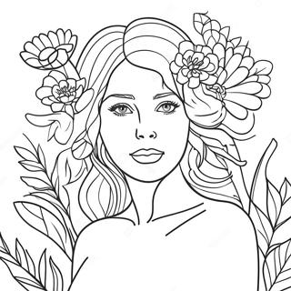 Gyonyoru No Viragokkal Szinezolap 74548 17837