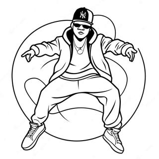 Meno Hip Hop Tancos Szinezolap 74777-18009