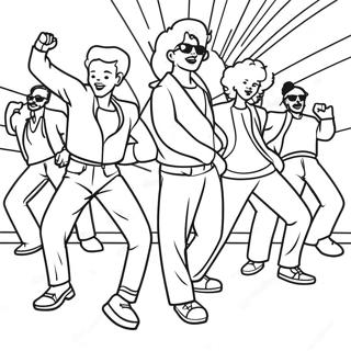 Funky 80 As Evek Tancparti Szinezolap 74960-18164