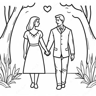 Romantikus Par Kezen Fogva Szinezolap 75215-18352