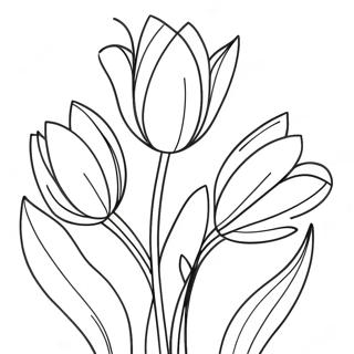 Szines Tulipanok Viragzasban Szinezooldal 75549-18609