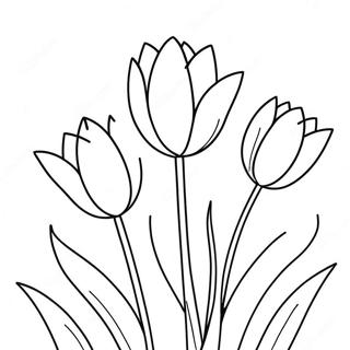 Szines Tulipanok Viragzasban Szinezooldal 75549-18610