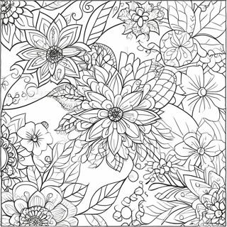 Szines Viragos Takaro Mintak Szinezooldal 75600 18651