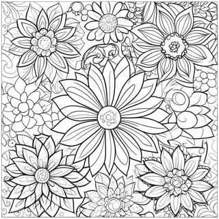 Szines Viragos Takaro Mintak Szinezooldal 75600 18652