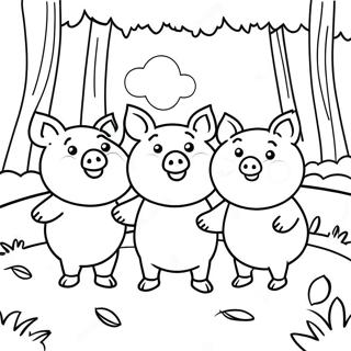 Harom Kismalac Az Erdoben Szinezolap 76603-19443