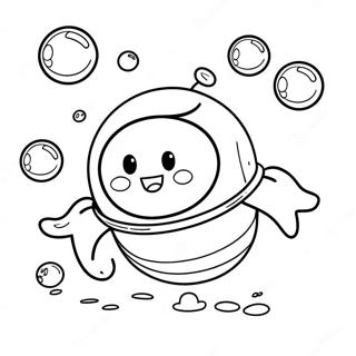 Boldog Buborekok Lebegve Szinezo Oldal 76832-19613