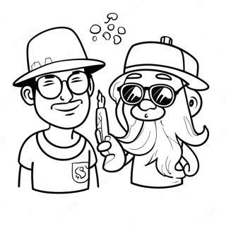 Vicces Stoner Karakterek Szinezolap 77087 19796