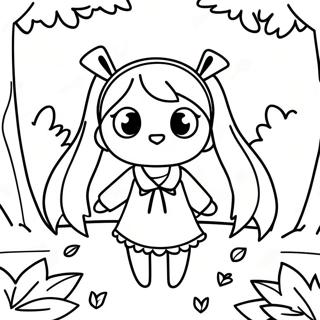 Miku Egy Varazslatos Erdoben Szinezolap 77706 20276