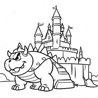 Bowser Tuzes Kastelya Szinezolap 78456-20857