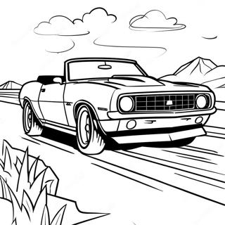 Camaro Kabrio Mozgasban Szinezolap 78688-21033