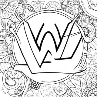 Wwe Logo Szinezo Oldal 78792-21113