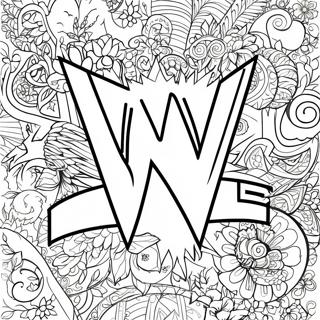 Wwe Logo Szinezo Oldal 78792-21114