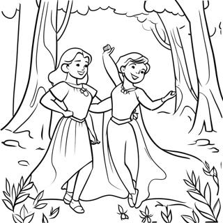 Diana Es Roma Egy Varazslatos Erdoben Szinezo 79153-21398