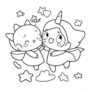 Kis Ikrek Varazslatos Csillagokkal Szinezolap 79283 21501