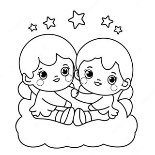 Kis Ikrek Varazslatos Csillagokkal Szinezolap 79283 21504