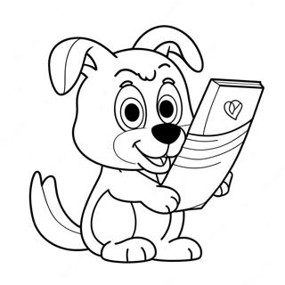 Bluey Szerelmes Levellel Szinezo Oldal 79385-21577