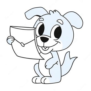 Bluey Szerelmes Levellel Szinezo Oldal 79385-21580