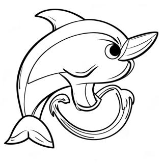 Miami Dolphins Maszkot Szinezolap 79541 21702