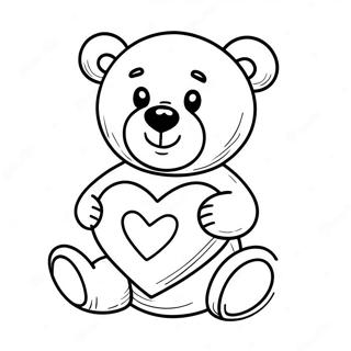 Jatekos Macko Szivvel Szinezolap 80005 22049