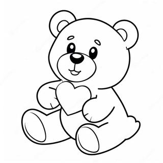 Jatekos Macko Szivvel Szinezolap 80005 22051