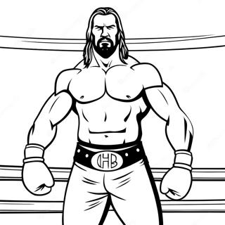 Triple H A Ringben Szinezo Oldal 80057 22089