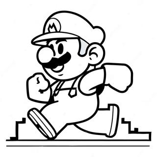 8 Bit Mario Futas Szinezolap 80159-22172