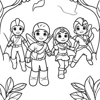 Szivarvany Orzok A Varazslatos Erdoben Szinezolap 80288 22271