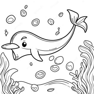 Jatekos Delfin Uszik Viz Alatt Szinezolap 80542-22461