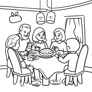 Halas Csaladi Osszejovetel Szinezo Oldal 80773-22641