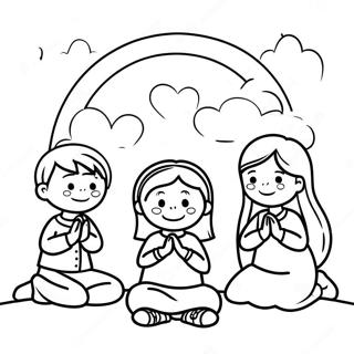 Halas Gyerekek Imadkoznak Szinezolap 80823 22684