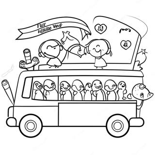 Piros Szalag Hét Kifestő Oldalak