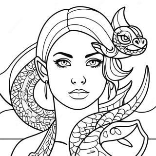 Meresz Rossz Lany Sarkany Tetovalassal Szinezooldal 81290-23049