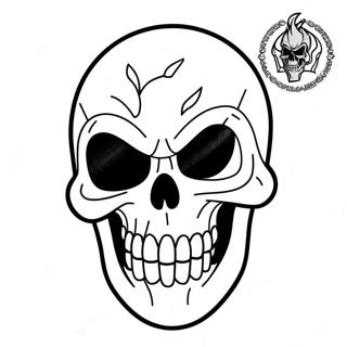 Szellem Lovas Koponya Maszk Szinezo 81444 23170