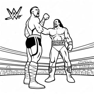 Epikus Wwe Bajnoki Merkozes Szinezolap 81596-23282