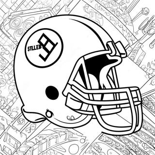 Steelers Logo Szinezolap 81878-23495