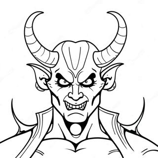 Furcsa Demon Szarvakkal Szinezooldal 82060-23640