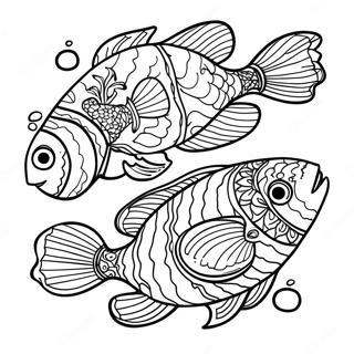 Szines Halak Uszasa Szinezooldal 82804-24247