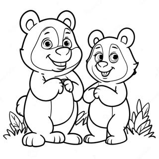 Masa Es Medve Jatek Szinezolap 82833-24279