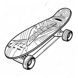 Szkateboard Szinezolap 82855-24282