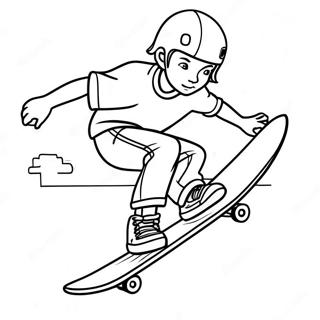 Fiatal Szkateboardos Akcioban Szinezolap 82858-24293