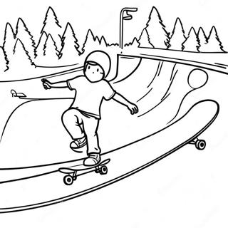 Szkateboard Park Jelenet Szinezolap 82859-24300