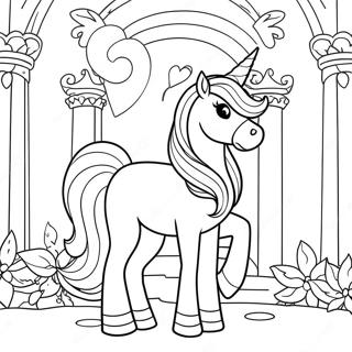 Fenseges Egyszarvu Hercegno A Kastelyban Szinezolap 82883 24311