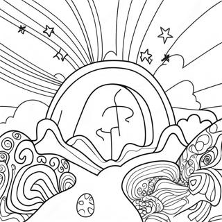 Galaxis Trippy Felnőtteknek Kifestő Oldalak