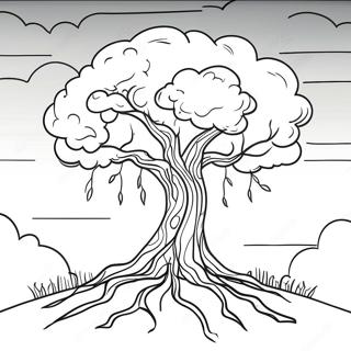 Maganyos Fa Viharos Eg Alatt Szinezolap 83370 24693