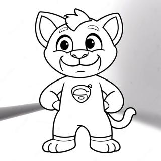 Beszelo Tom Szuperhos Jelmezben Szinezolap 83832-25057