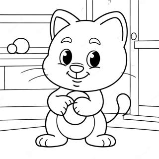 Beszelo Tom Labdaval Jatszik Szinezolap 83833 25063