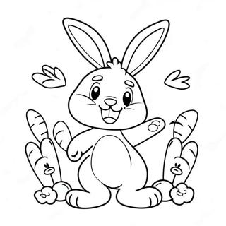 Boldog Nyuszi Repaval Szinezolap 84240 25376