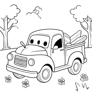 Kis Kek Teherauto Es Baratai Szinezolap 84446-25538