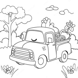 Kis Kek Teherauto Es Baratai Szinezolap 84446-25539