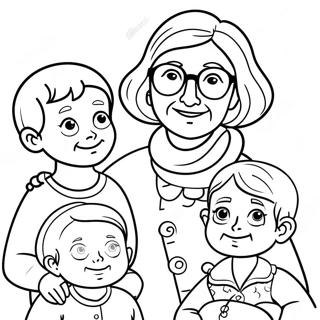 Nagymama Unokakkal Szinezolap 84550 25622